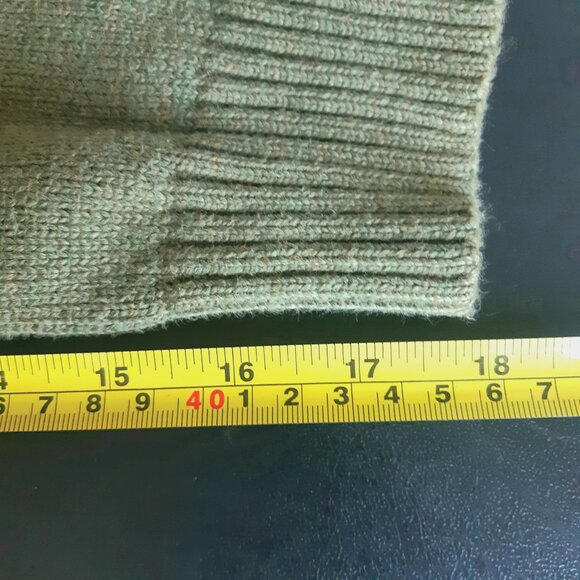 Polo Ralph Lauren SZ S 100% Cotton Sage Green Men's Pullover 1/4 Zip Sweater - Picture 12 of 15